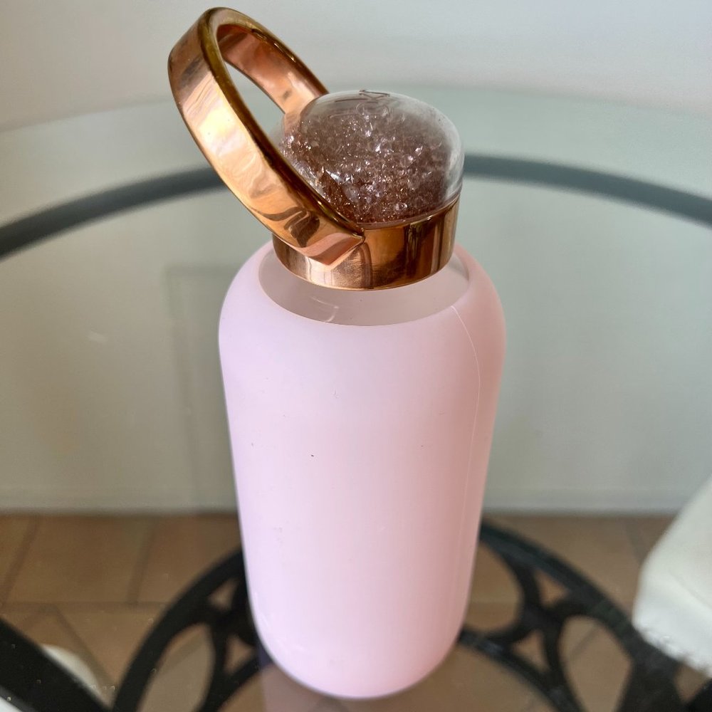 Rose Gold SWAROVSKI CRYSTAL bkr water bottle